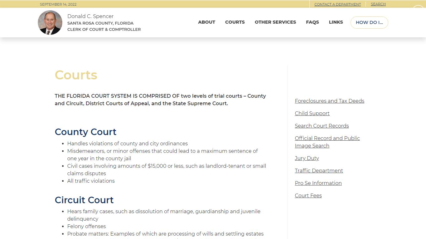 Courts - Santa Rosa County, FL Clerk of Court & Comptroller